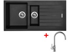 Set Sinks Perfecto 1000.1 Pureblack + Vitalia Set Sinks Perfecto 1000.1 Pureblack + Vitalia