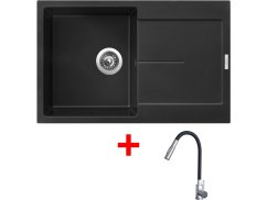 Sinks ULTIMA 790 Pureblack + ELASTA S nerez/černá Sinks ULTIMA 790 Pureblack + ELASTA S nerez/černá
