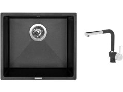 Set Sinks FRAME 457 Metalblack + batéria Sinks MIX 3 P Metalblack Set Sinks FRAME 457 Metalblack + batéria Sinks MIX 3 P Metalblack