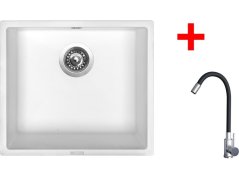 Set Sinks Frame 457 Milk + Elasta nerez/černá Set Sinks Frame 457 Milk + Elasta nerez/černá