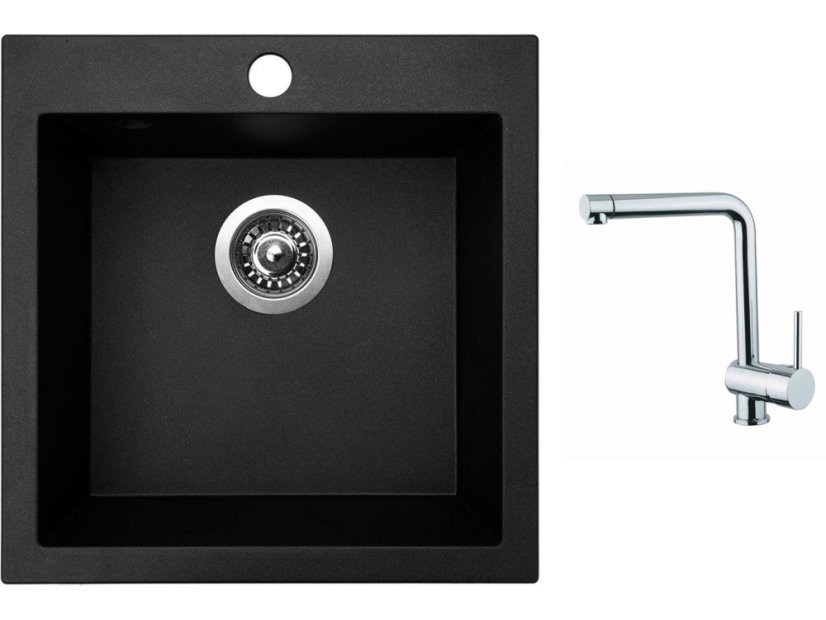 Set Sinks VIVA 455 Granblack + batéria Sinks MIX 3 chróm