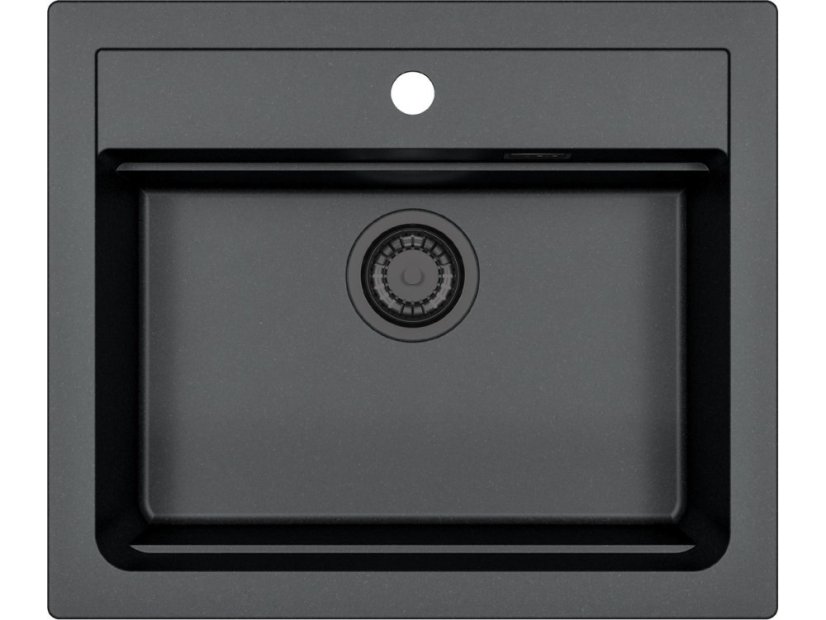 Granitový drez Alveus Atrox 30 čierný - Black Edition