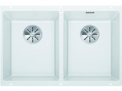 Granitový drez Blanco SUBLINE 350/350 U InFino biela bez tiahla