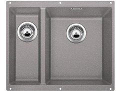 Granitový dřez Blanco SUBLINE 340/160 U Silgranit aluminium s táhlem dřez vpravo
