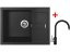 Set Sinks Amanda 650 Metalblack + Vitalia GR