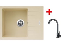 Sinks PERFECTO 650 Sahara + ARCO čierná matná Sinks PERFECTO 650 Sahara + ARCO čierná matná