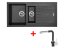 Set Sinks Perfecto 1000.1 Metalblack + Mix 3 P GR