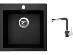 Set Sinks VIVA 455 Granblack + batéria Sinks MIX 3 P Granblack