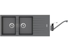 Set Sinks PERFECTO 1160 DUO Titanium + batéria Sinks PRONTO Titanium Set Sinks PERFECTO 1160 DUO Titanium + batéria Sinks PRONTO Titanium