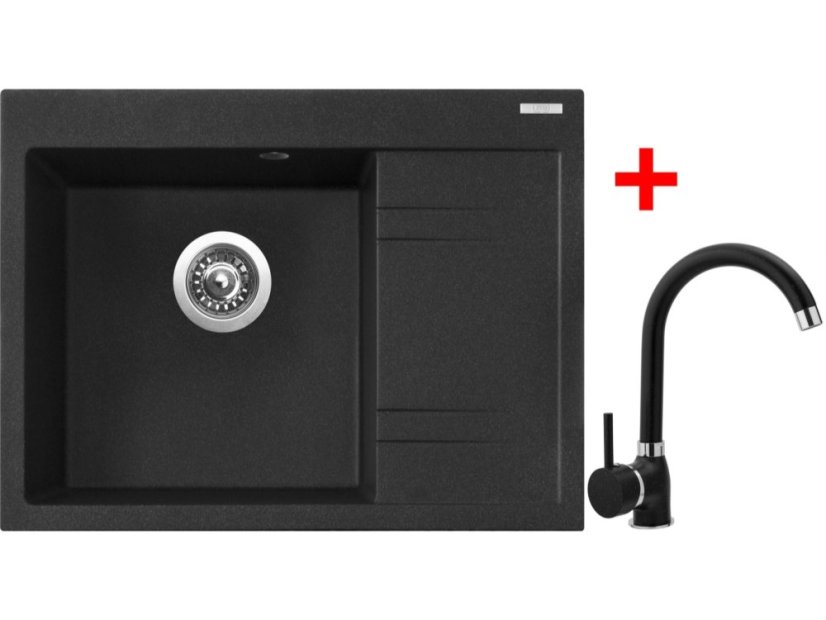 Sinks RIM 650 L Granblack + Polo GR