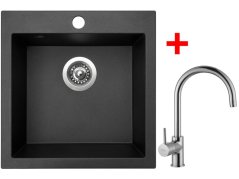 Sinks VIVA 455 Metalblack + Vitalia Sinks VIVA 455 Metalblack + Vitalia
