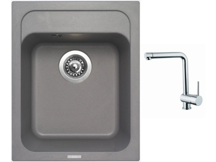 Set Sinks CLASSIC 400 Titanium + batéria Sinks MIX 3 chróm