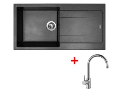 Set Sinks Amanda 990 Metalblack + Vitalia Set Sinks Amanda 990 Metalblack + Vitalia