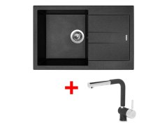 Set Sinks Amanda 780 Metalblack + Mix 3 P GR Set Sinks Amanda 780 Metalblack + Mix 3 P GR