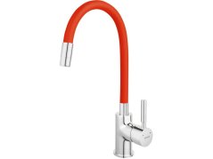 Dřezová baterie Novaservis Ferro Červená/chrom 70710.0CV