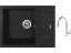 Set Sinks AMANDA 650 Granblack + baterie Sinks MIX 35 P chrom