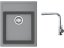 Set Franke SID 610-40 Tectonite Šedá + batéria Franke FN 0143 Chróm