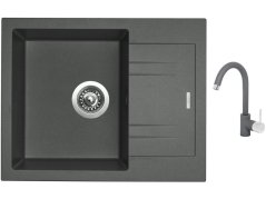 Set Sinks LINEA 600 N Titanium + batéria Sinks MIX 35 Titanium Set Sinks LINEA 600 N Titanium + batéria Sinks MIX 35 Titanium