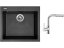 Set Sinks CUBE 560 Metalblack + baterie Sinks ENIGMA S chrom