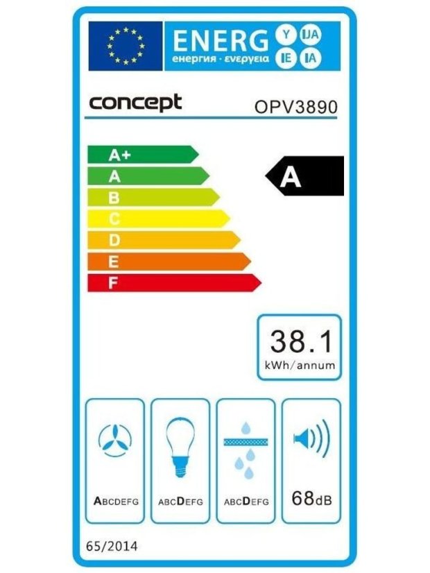 Conceptr OPV3890 Sinfonia výsuvná digestoř 90 cm
