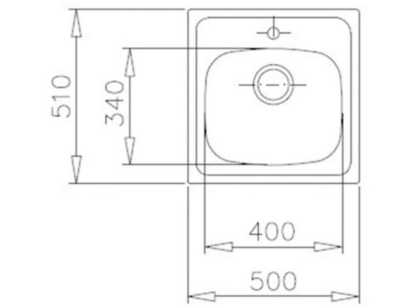 Nerezový drez Teka Starbright 50 E-XN 1B X