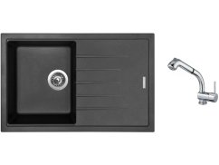 Set Sinks BEST 780 Metalblack + baterie Sinks MIX 3 S Chrom Set Sinks BEST 780 Metalblack + baterie Sinks MIX 3 S Chrom