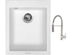 Set Sinks CUBE 410 Milk + baterie Sinks MIX 35 PROF S chrom Set Sinks CUBE 410 Milk + baterie Sinks MIX 35 PROF S chrom