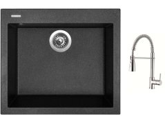 Set Sinks CUBE 560 Granblack + batéria Sinks MIX 35 PROF S chróm Set Sinks CUBE 560 Granblack + batéria Sinks MIX 35 PROF S chróm