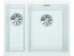 Granitový dřez Blanco SUBLINE 340/160 U InFino bílá bez táhla dřez vpravo