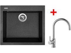 Set Sinks CUBE 560 Granblack + Vitalia