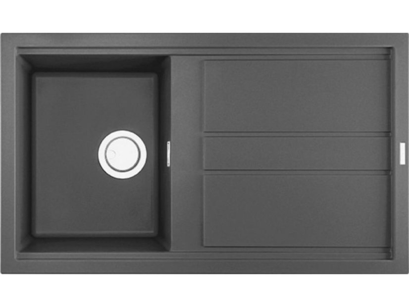 Granitový dřez Elleci Best 400 Dark grey K99
