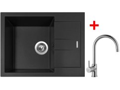 Set Sinks Amanda 650 Pureblack+Vitalia Set Sinks Amanda 650 Pureblack+Vitalia