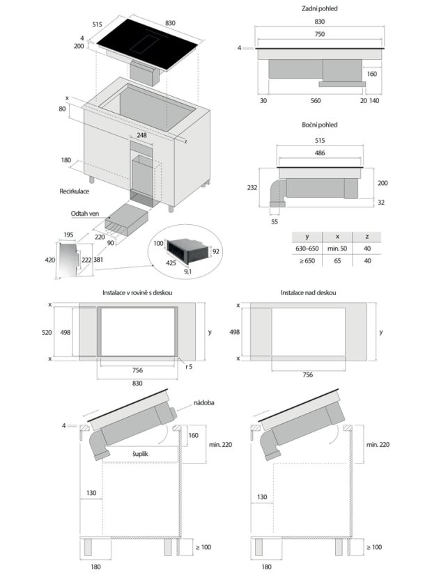 Indukční deska Concept Cook&Flow 83 cm IDV6083bc - 18