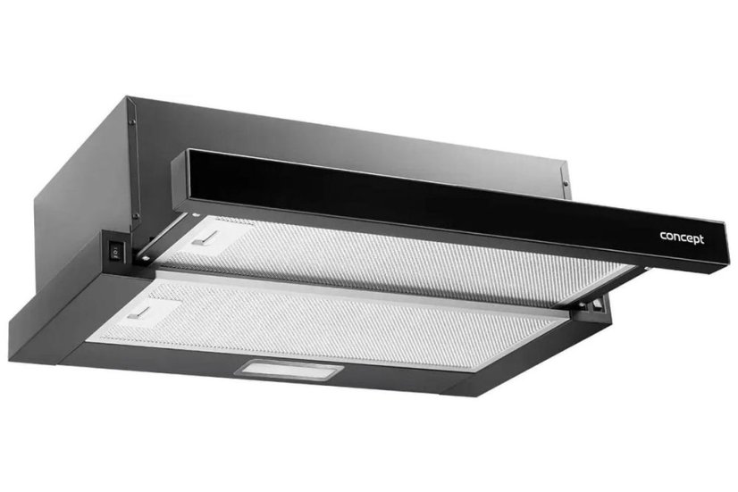 Concept OPV3560bc Black výsuvná digestoř 60 cm