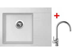 Sinks RIM 650 L Milk + Vitalia Sinks RIM 650 L Milk + Vitalia