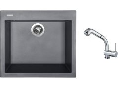 Set Sinks CUBE 560 Titanium + batéria Sinks MIX 3 S Chróm Set Sinks CUBE 560 Titanium + batéria Sinks MIX 3 S Chróm