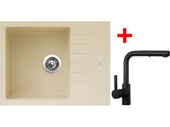 Sinks PERFECTO 650 Sahara + ENIGMA S čierná matná Sinks PERFECTO 650 Sahara + ENIGMA S čierná matná