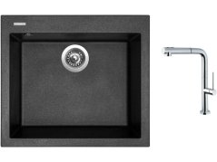 Set Sinks CUBE 560 Metalblack + batéria Sinks SLIM S2 kartáčovaná Set Sinks CUBE 560 Metalblack + batéria Sinks SLIM S2 kartáčovaná
