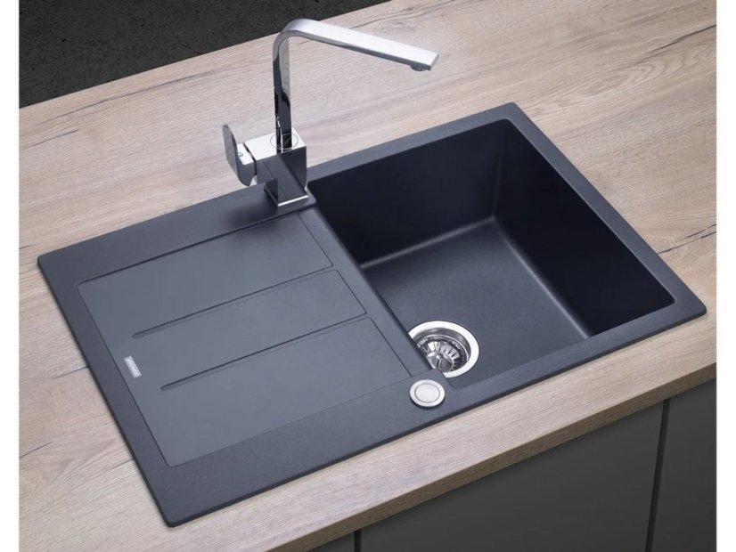Granitový dřez Concept DG10C45dg Cubis Tmavě šedý - 3