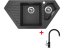 Sinks BRAVO 850.1 Granblack + Vitalia GR