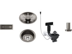 Blanco odtoková sada InFino pro jednu vaničku + táhlo, satin platinum