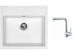 Set Sinks SOLO 560 Milk + baterie Sinks MIX 3 chrom Set Sinks SOLO 560 Milk + baterie Sinks MIX 3 chrom