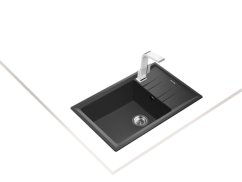 Granitový dřez Teka STONE 60 S-TG 1B 1D Asfalt