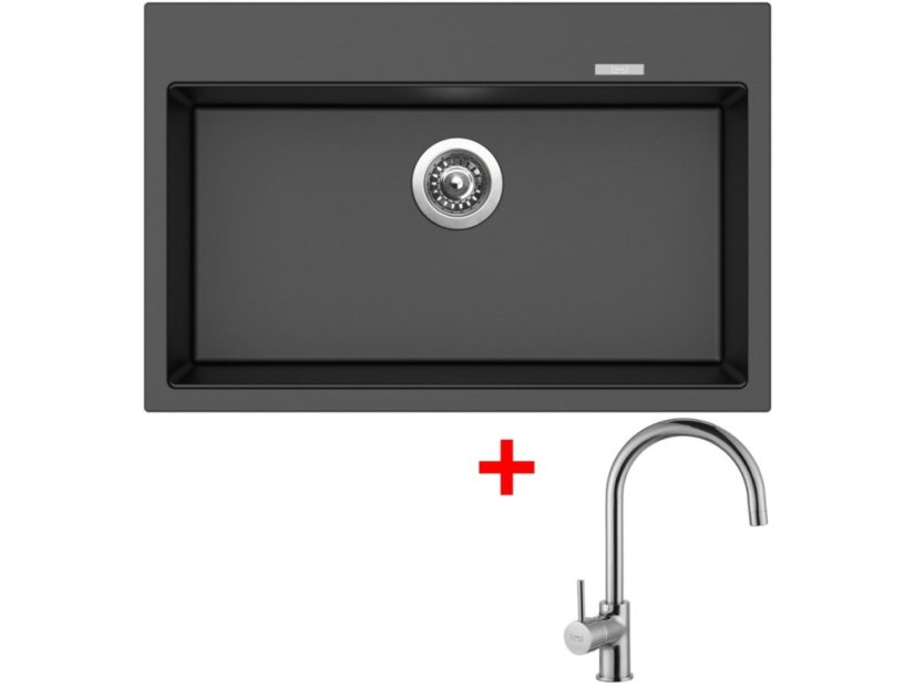 Sinks Maximo 780 Metalblack + Vitalia