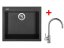 Set Sinks CUBE 560 Pureblack + Vitalia - 1