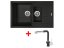 Set Sinks Amanda 780.1 Metalblack + Mix 3 P GR