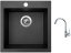 Set Sinks VIVA 455 Metalblack + baterie Sinks MIX 35 chrom