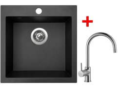 Sinks VIVA 455 Metalblack + Vitalia Sinks VIVA 455 Metalblack + Vitalia