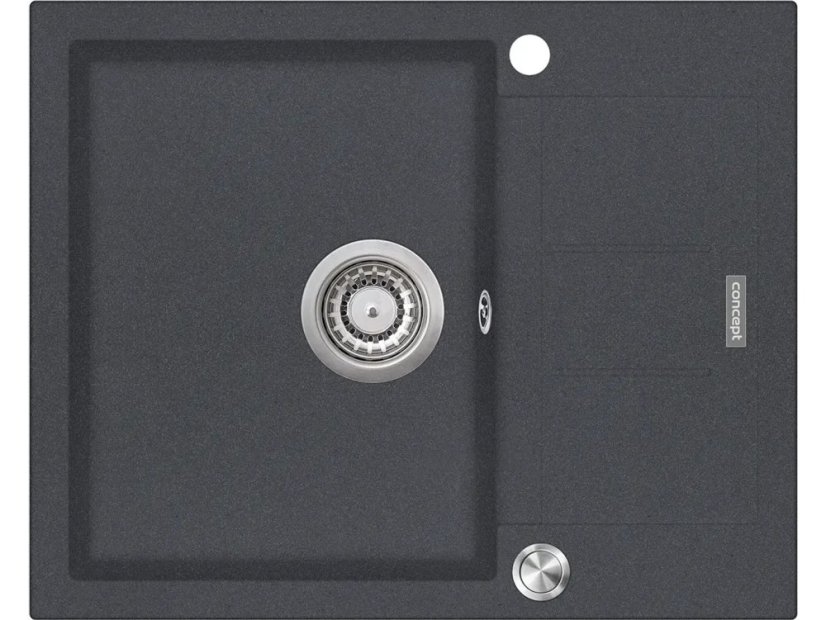 Granitový dřez Concept DG05C45dg Cubis Tmavě šedý - 1