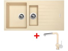 Set Sinks Perfecto 1000.1 Sahara + Mix 3 P GR Set Sinks Perfecto 1000.1 Sahara + Mix 3 P GR